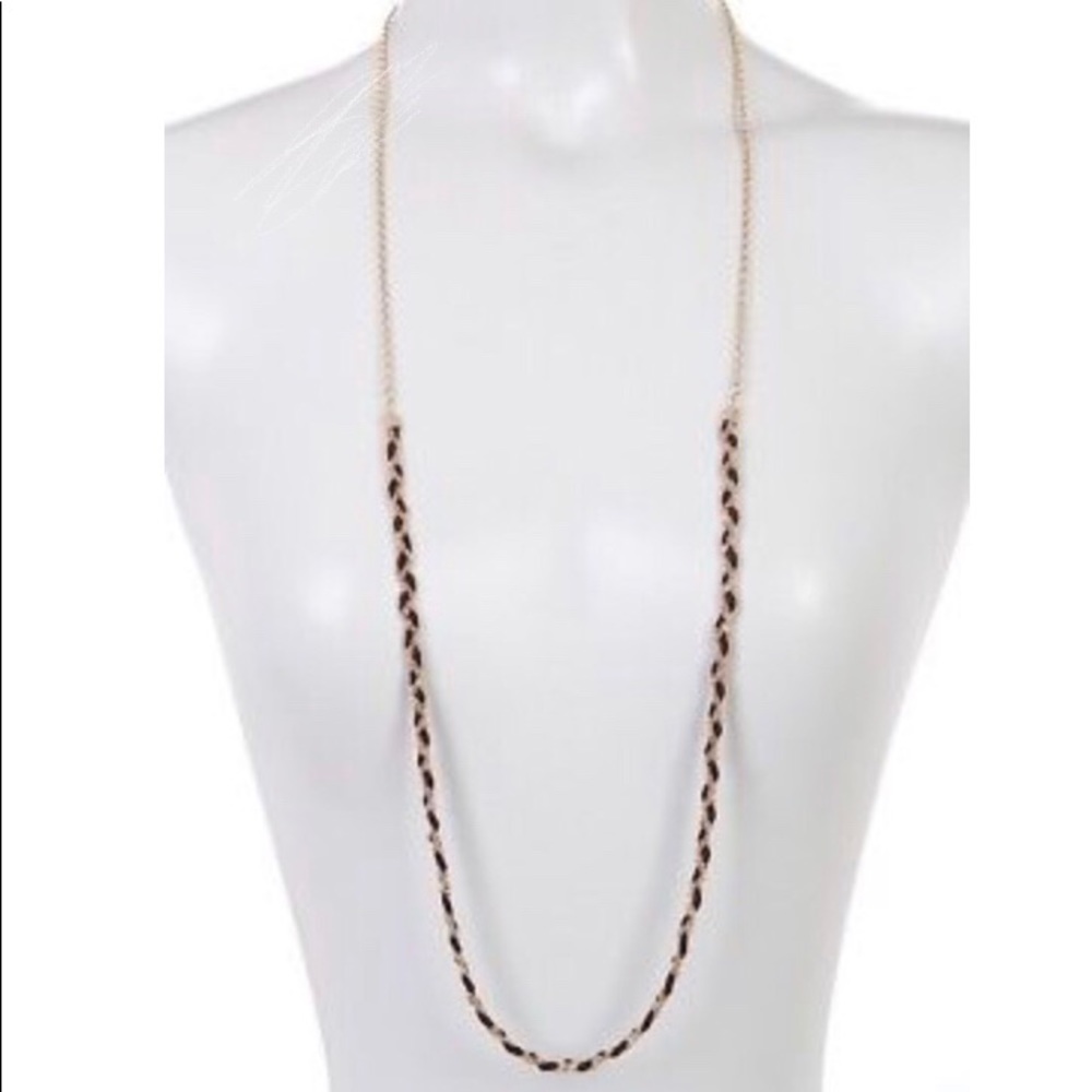 Melrose and Market Braided Suede Chain Necklace